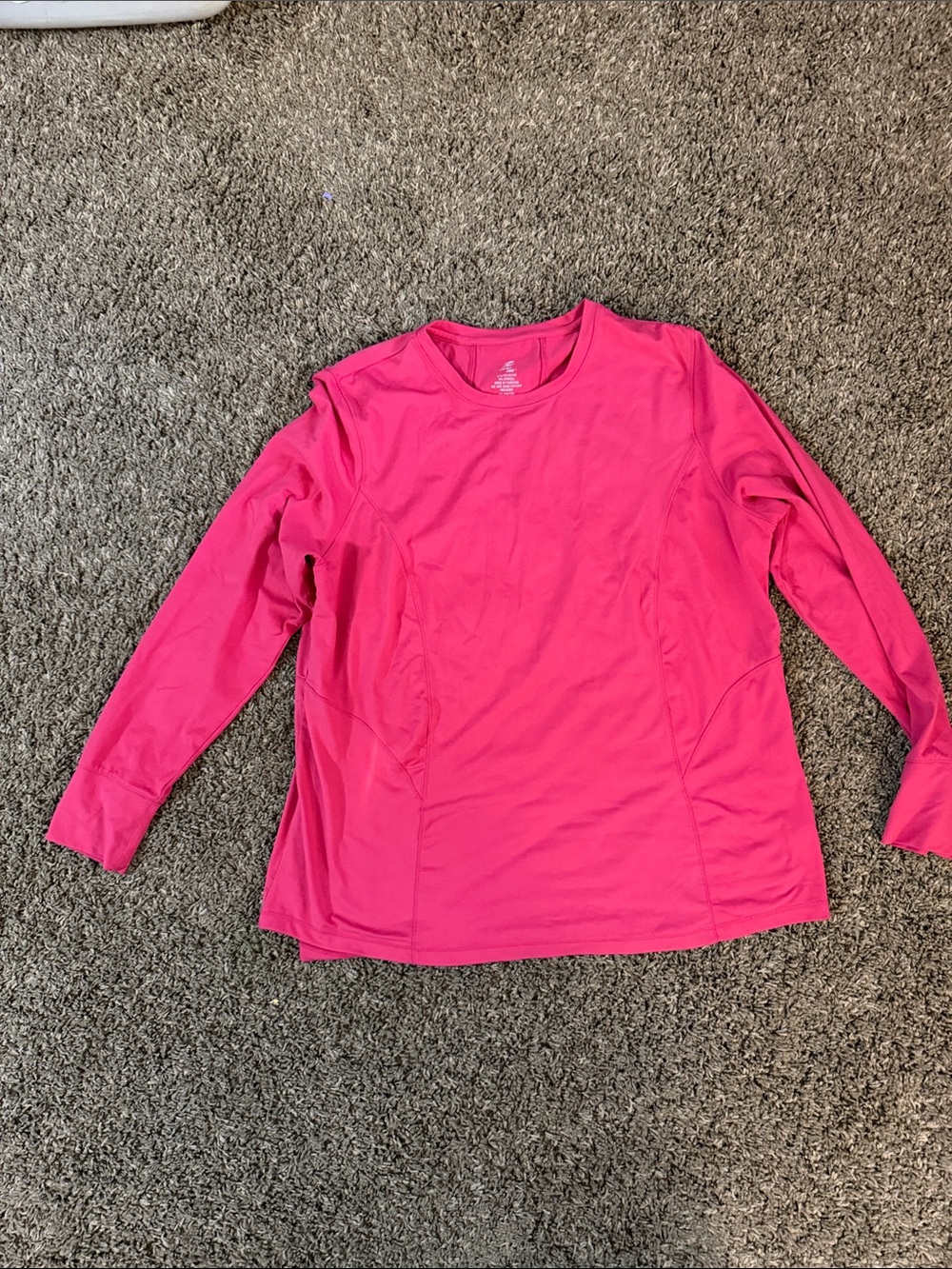 Energy Zone Hot Pink Long Sleeve Performance Tee